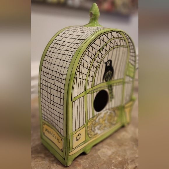 Molly Hatch Anthropologie Ceramic Birdhouse - Picture 2 of 8